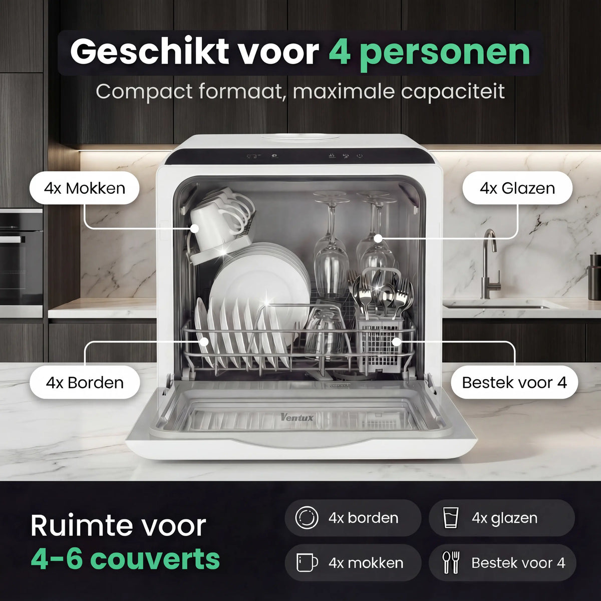 Ventux Mini Afwasmachine - VTX02