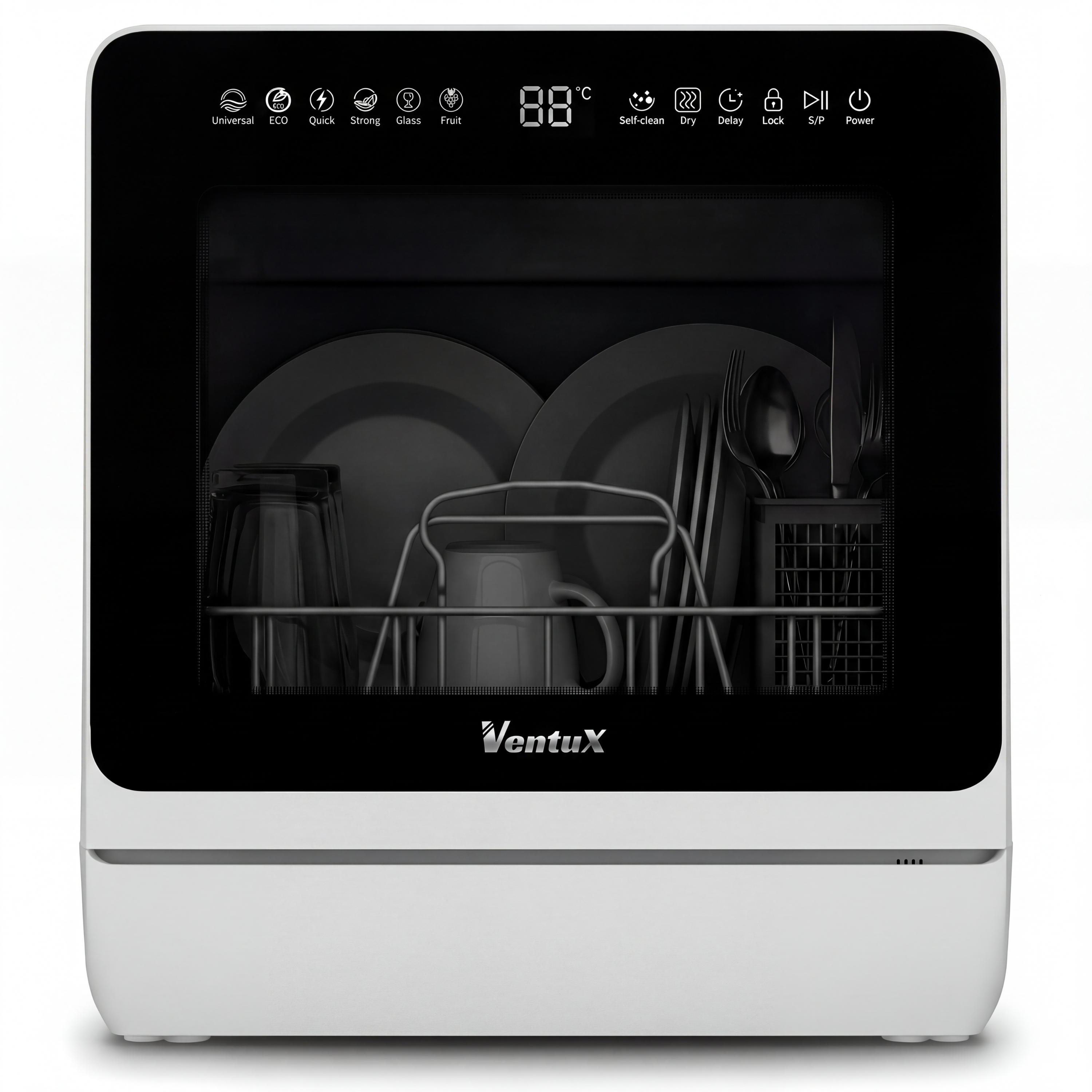 Ventux Mini Dishwasher - VTX-22S Zwart