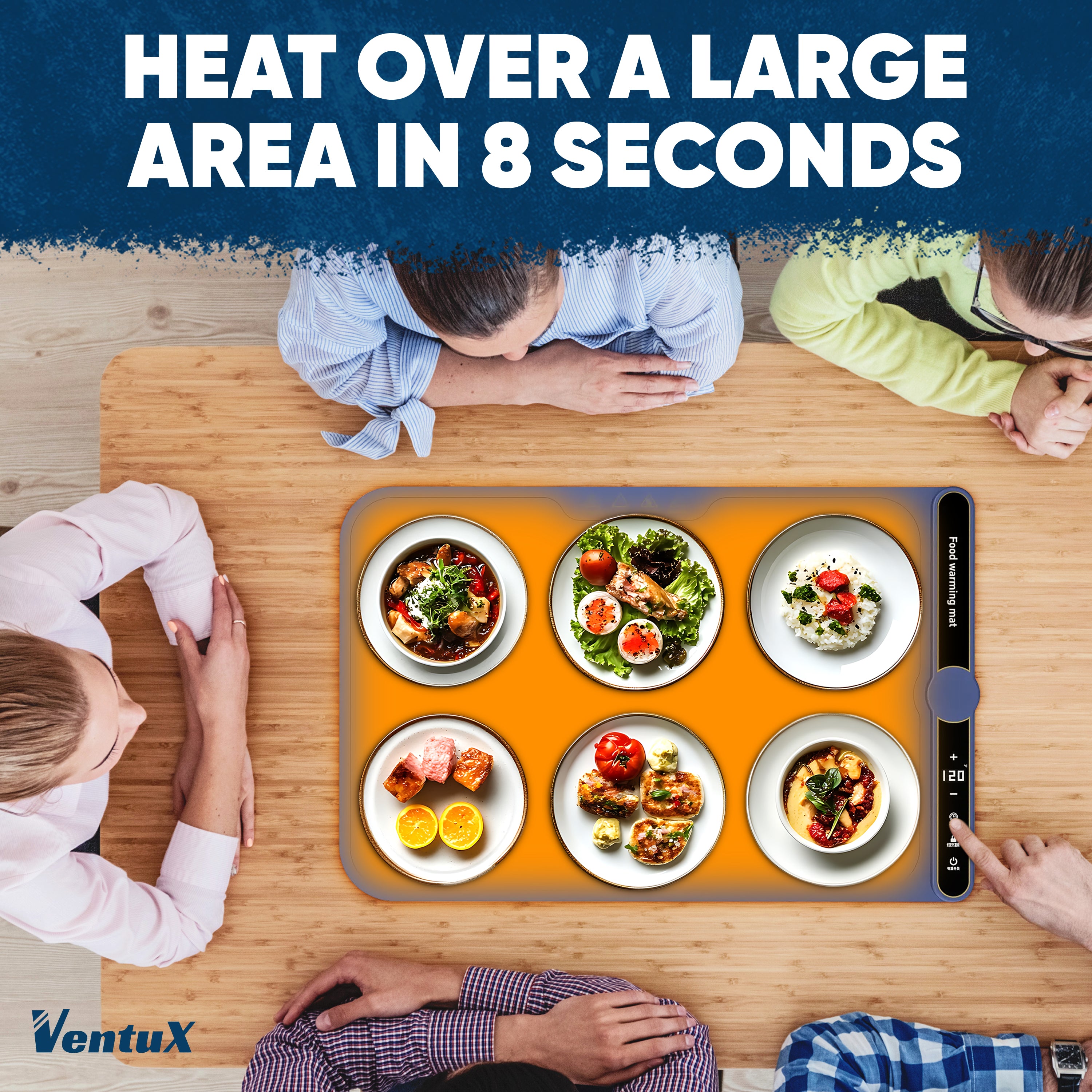Ventux ThermaTray™ - Adjustable Food Warming Mat